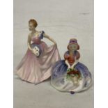 TWO ROYAL DOULTON FIGURINES "INVITATION" HN 2170 AND "MONICA" HN 1467