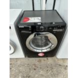 A BLACK HOOVER 8KG WASHING MACHINE