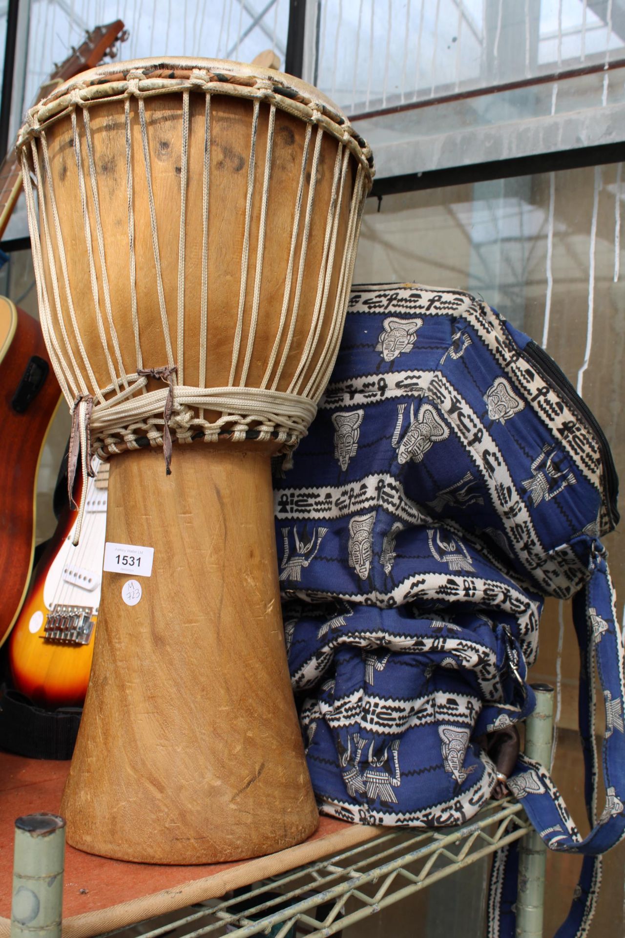 A VINTAGE BONGO DRUM WITH CARRY CASE - Image 2 of 2
