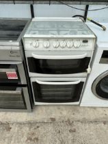 A WHITE CANNON GAS OVEN AND HOB