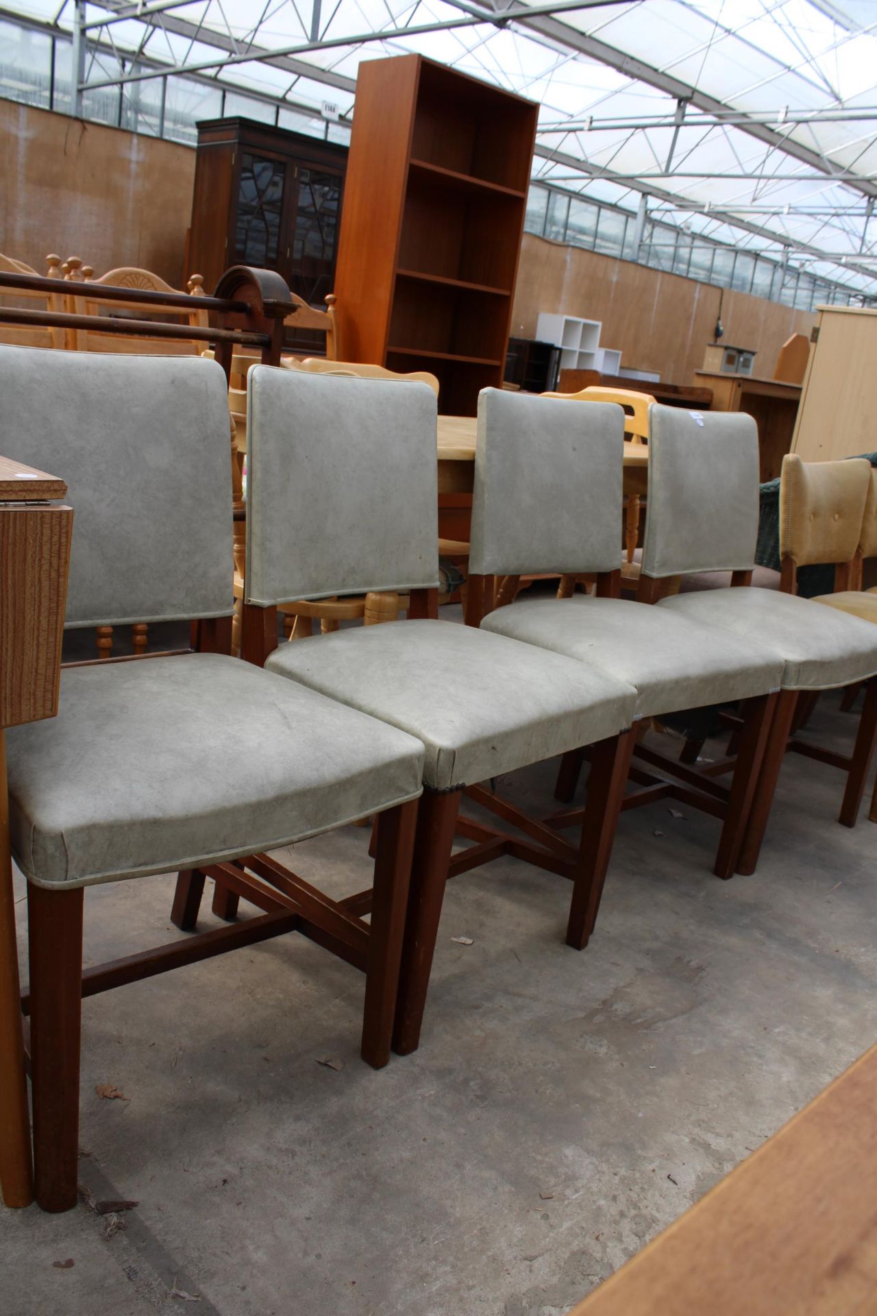 FOUR MODERN UPHOLSTERED DINING CHAIRS - Image 3 of 3