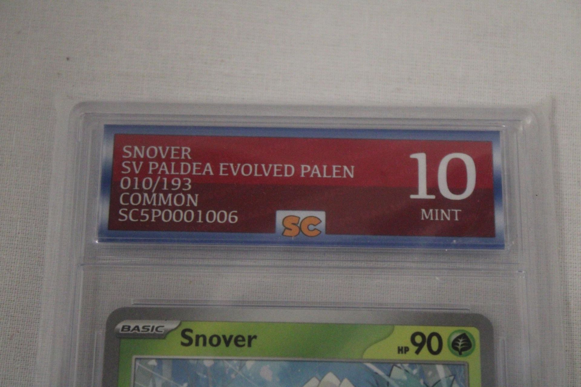 A GRADED POKEMON CARD 10/10 SNOVER - Image 3 of 4