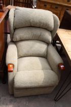 A MODERN WINGED RECLINER CHAIR