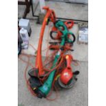 THREE ELECTRIC GRASS STRIMMERS TO INCLUDE TWO FLYMO'S
