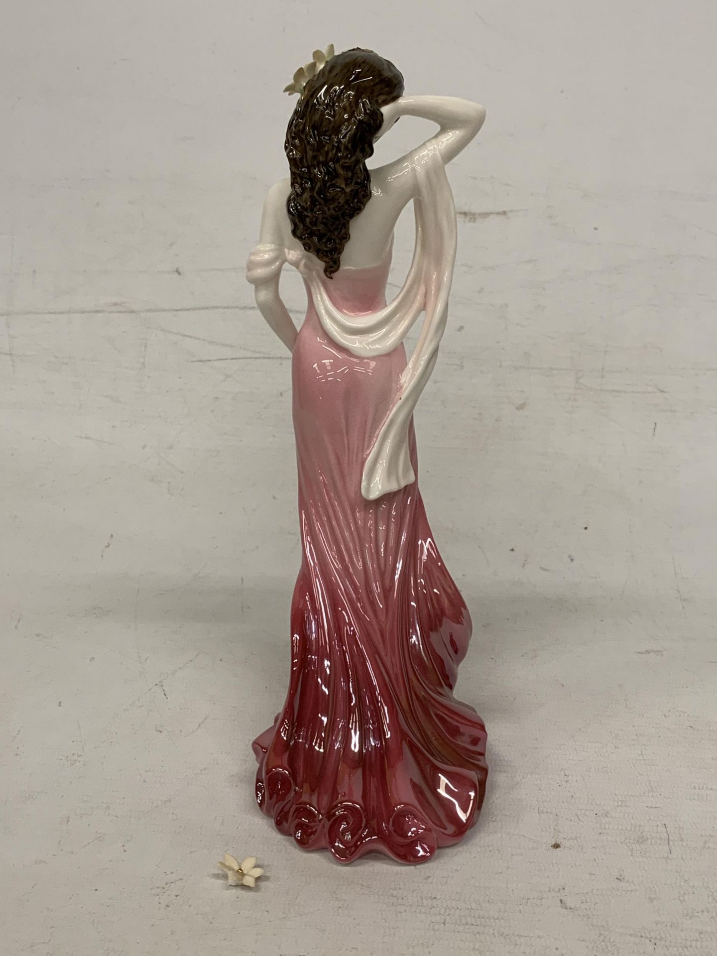 A COALPORT FIGURINE "RUBY" A NUMBERED LIMITED EDITION FIGURE OF 9,500 OF WHICH THIS IS 4,172 (FLOWER - Image 3 of 4