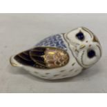 A ROYAL CROWN DERBY OWL (FIRSTS)