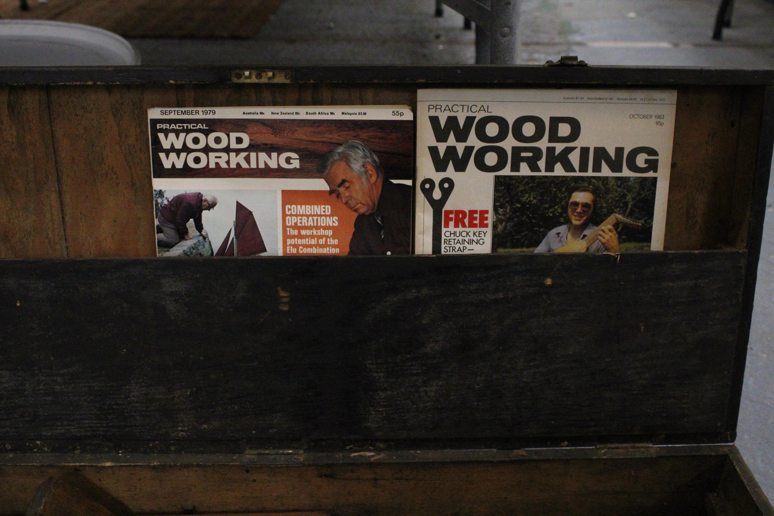 A VINTAGE WOODWORKERS CHEST BEARING INITIAL'S GW WITH TOOLS BELONGING TO RENOWNED CARPENTER GORDON - Image 3 of 6
