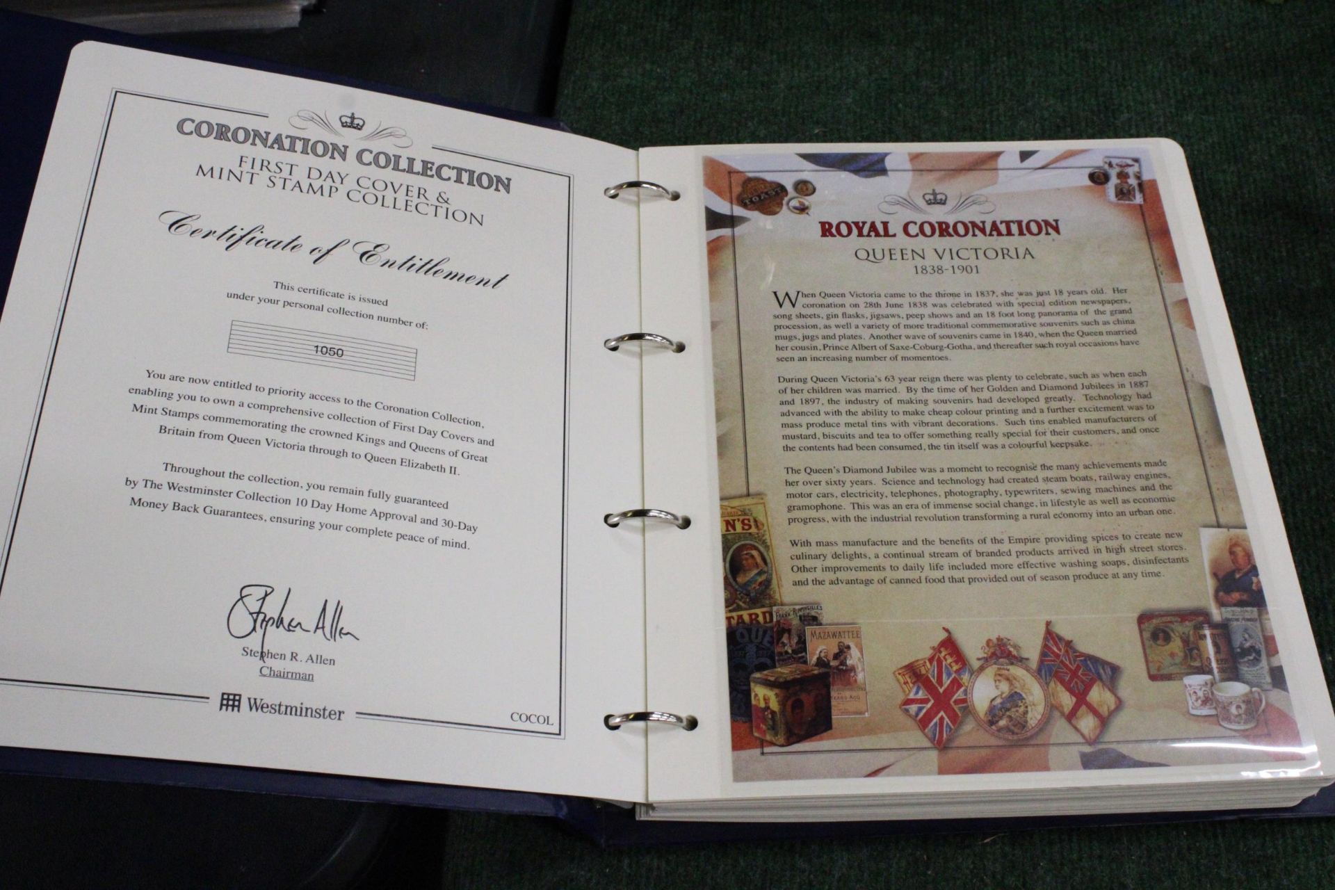 AN ALBUM, THE 'CORONATION COLLECTION', FIRST DAY COVER AND MINT STAMP COLLECTION - Image 2 of 6
