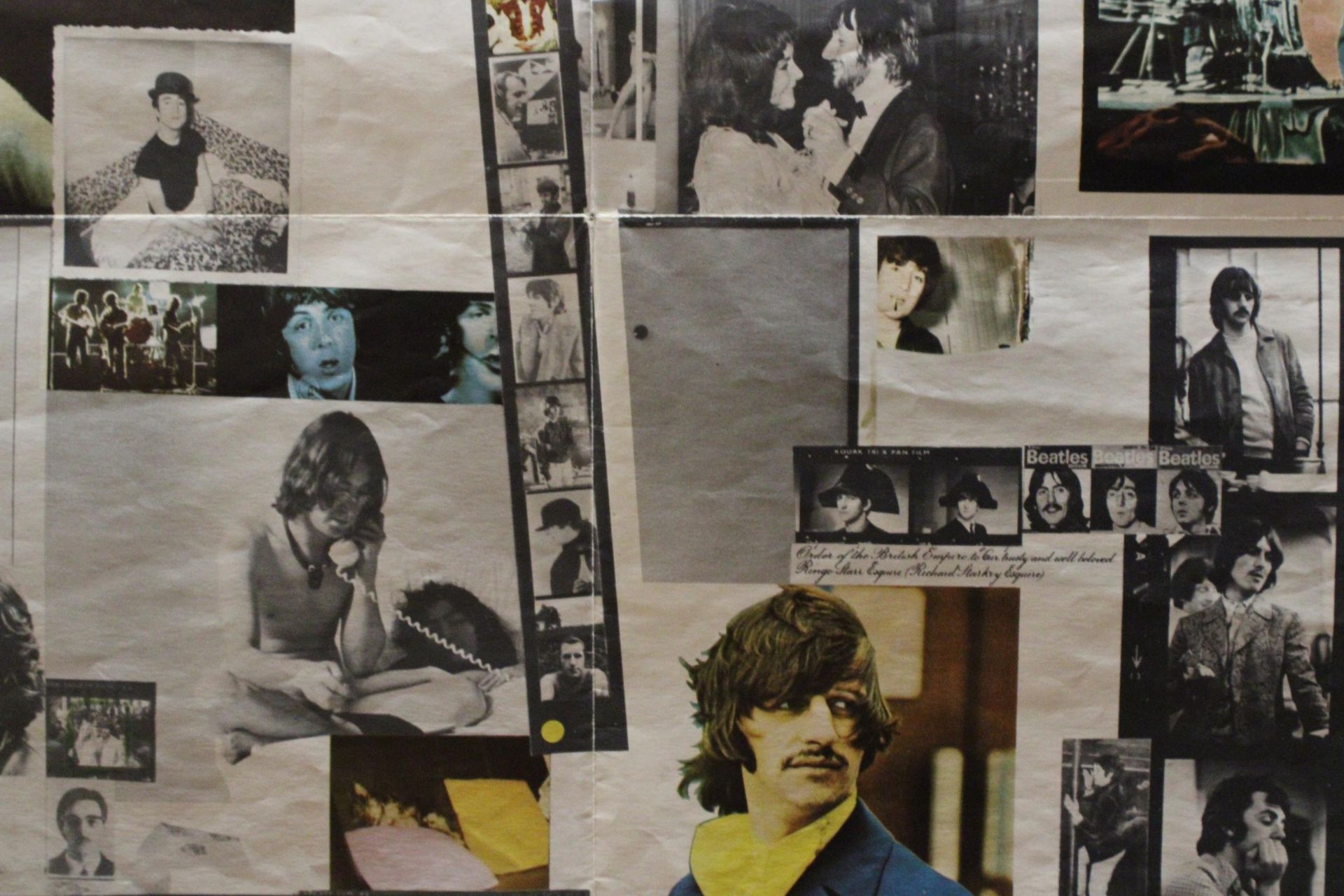 A LARGE 1968 DOUBLE SIDED BEATLES POSTER - Image 3 of 5