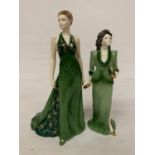 TWO COALPORT FIGURINES "VIVIEN" FROM THE WESTEND GIRLS COLLECTION (1992) AND "SAMANTHA" FIGURE OF