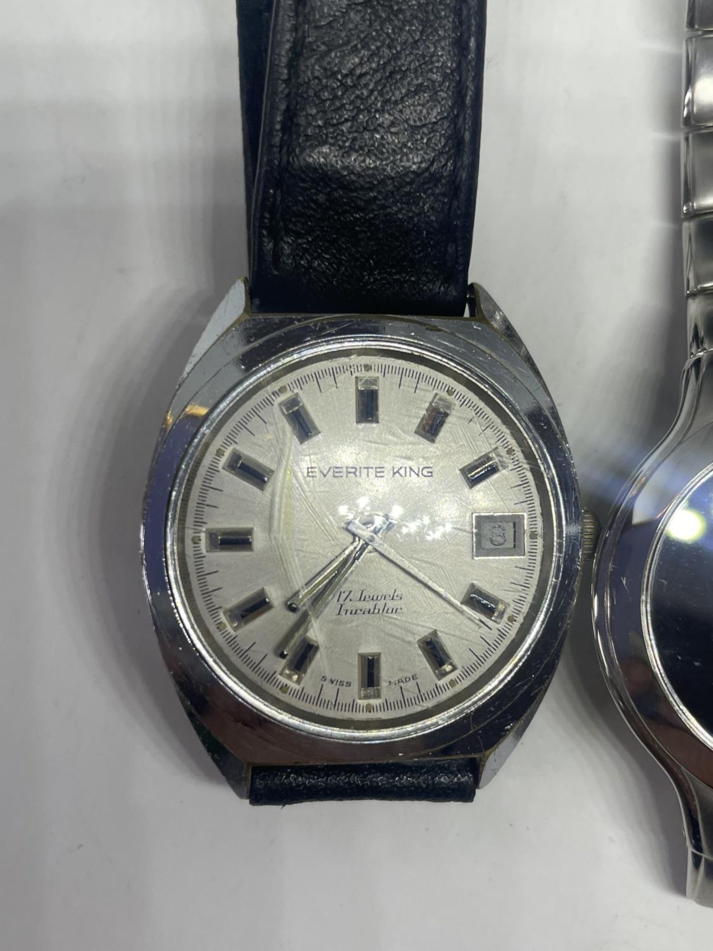 TWO WRIST WATCHES SEEN WORKING BUT NO WARRANTY - Image 2 of 3