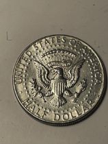 A SILVER 1964 AMERICAN HALF DOLLAR