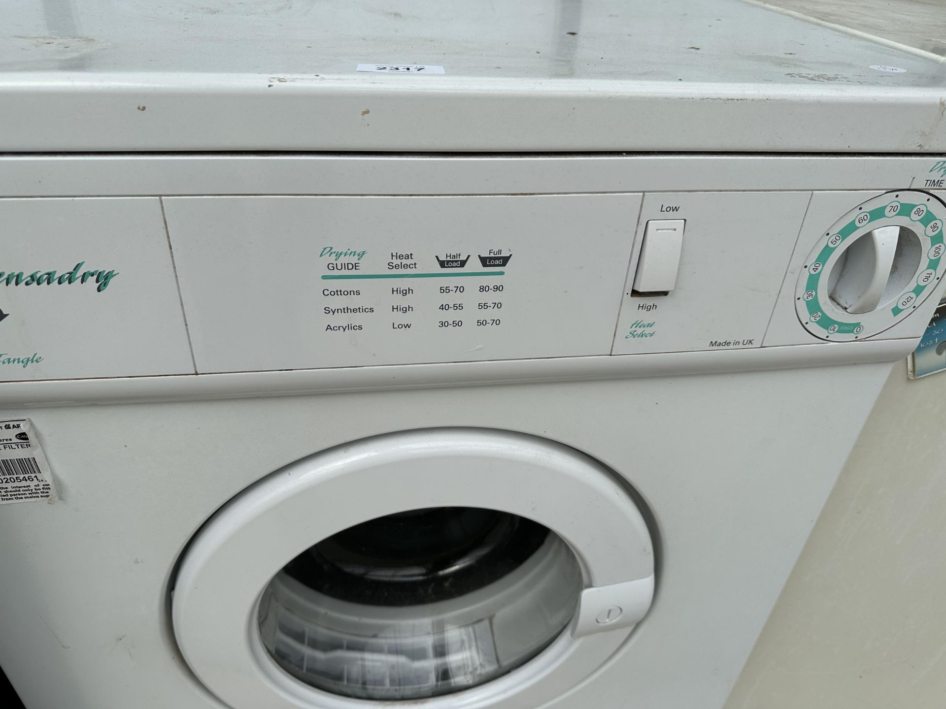 A WHITE CREDA WASHING MACHINE - Image 2 of 3