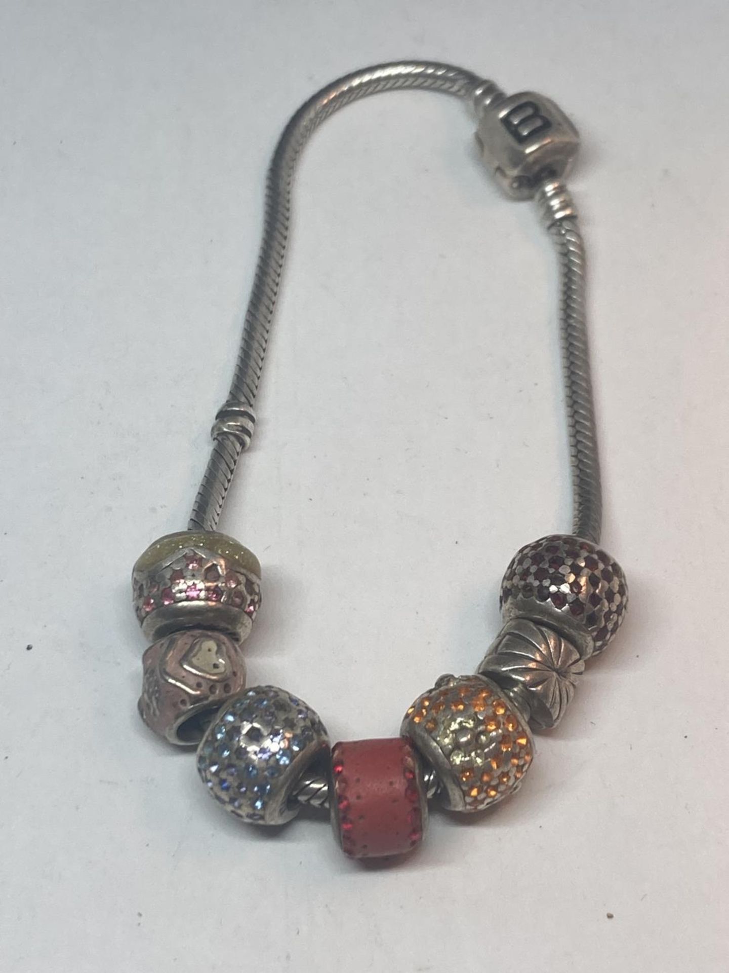 THREE SILVER CHARM BRACELETS TO INCLUDE A DISNEY EXAMPLE - Image 10 of 12