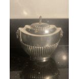 A HALLMARKED BIRMINGHAM SILVER LOOSE TEA CADDY GROSS WEIGHT 210 GRAMS