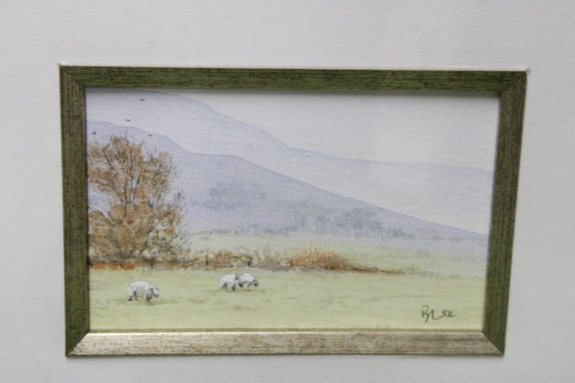 THREE WATERCOLOURS OF COUNTRY SCENES IN ONE FRAME, SIGNED BRIAN LEE - Image 4 of 6