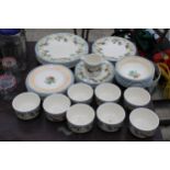 A LARGE QUANTITY OF JOHNSON BROTHERS DINNER SERVICE ITEMS TO INCLUDE PLATES, BOWLS AND SOUP BOWLS