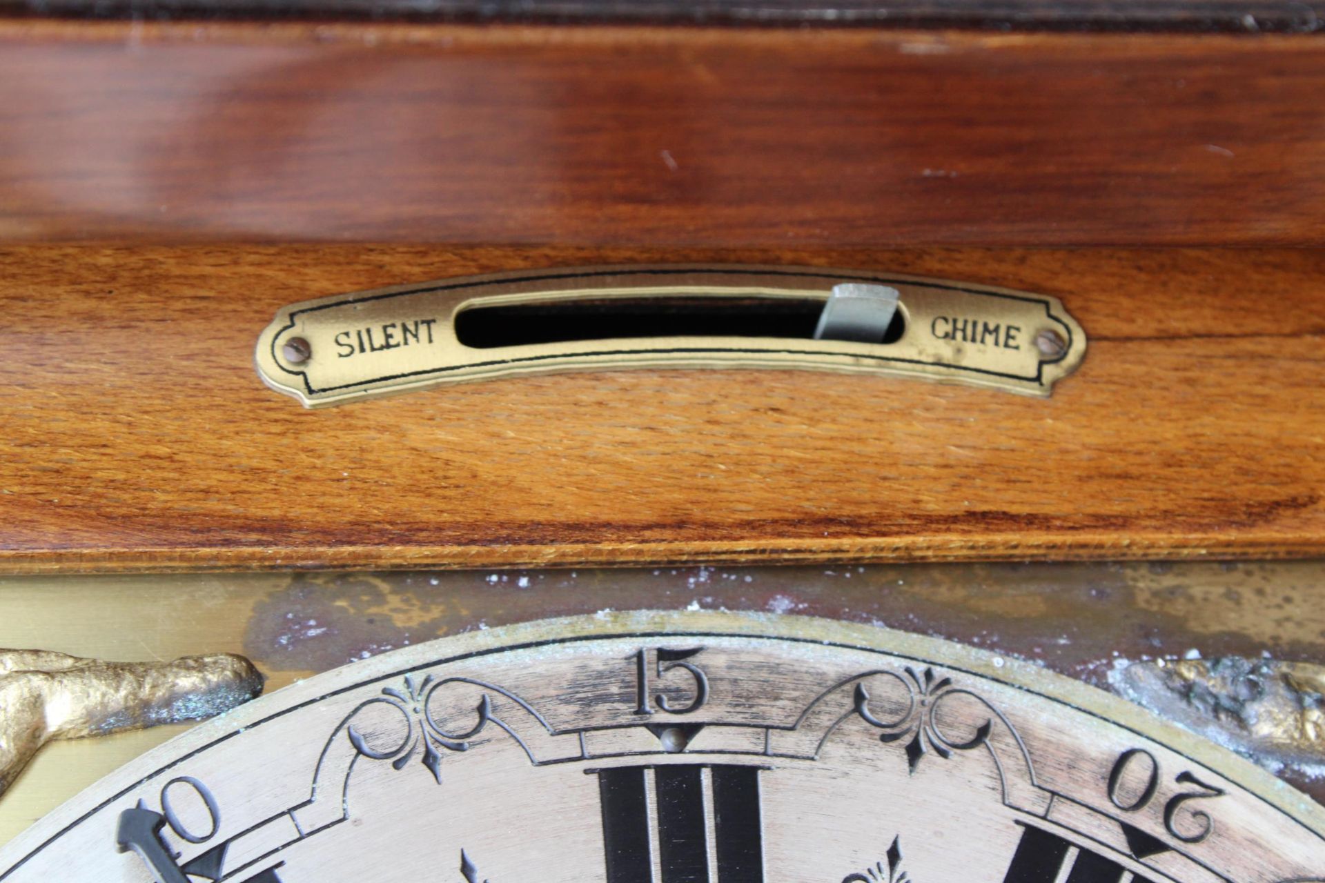 A MODERN WALNUT GRANDMOTHER CLOCK WITH ROLLING MOON BY WARMINK AFTER CORNELUS UYLERWEER - Image 8 of 8