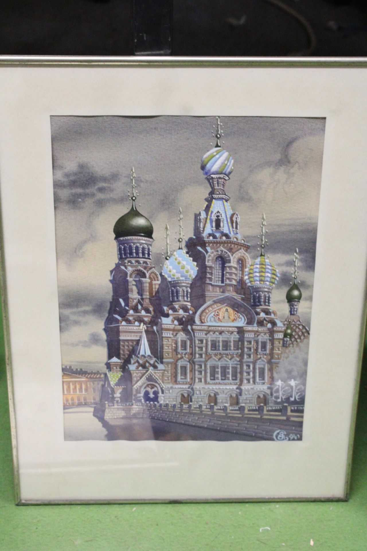 TWO POSSIBLY RUSSIAN WATERCOLOURS/GOUACHE - Image 3 of 7