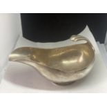 A HALLMARKED CHESTER SILVER GRAVY BOAT GROSS WEIGHT 200.5 GRAMS