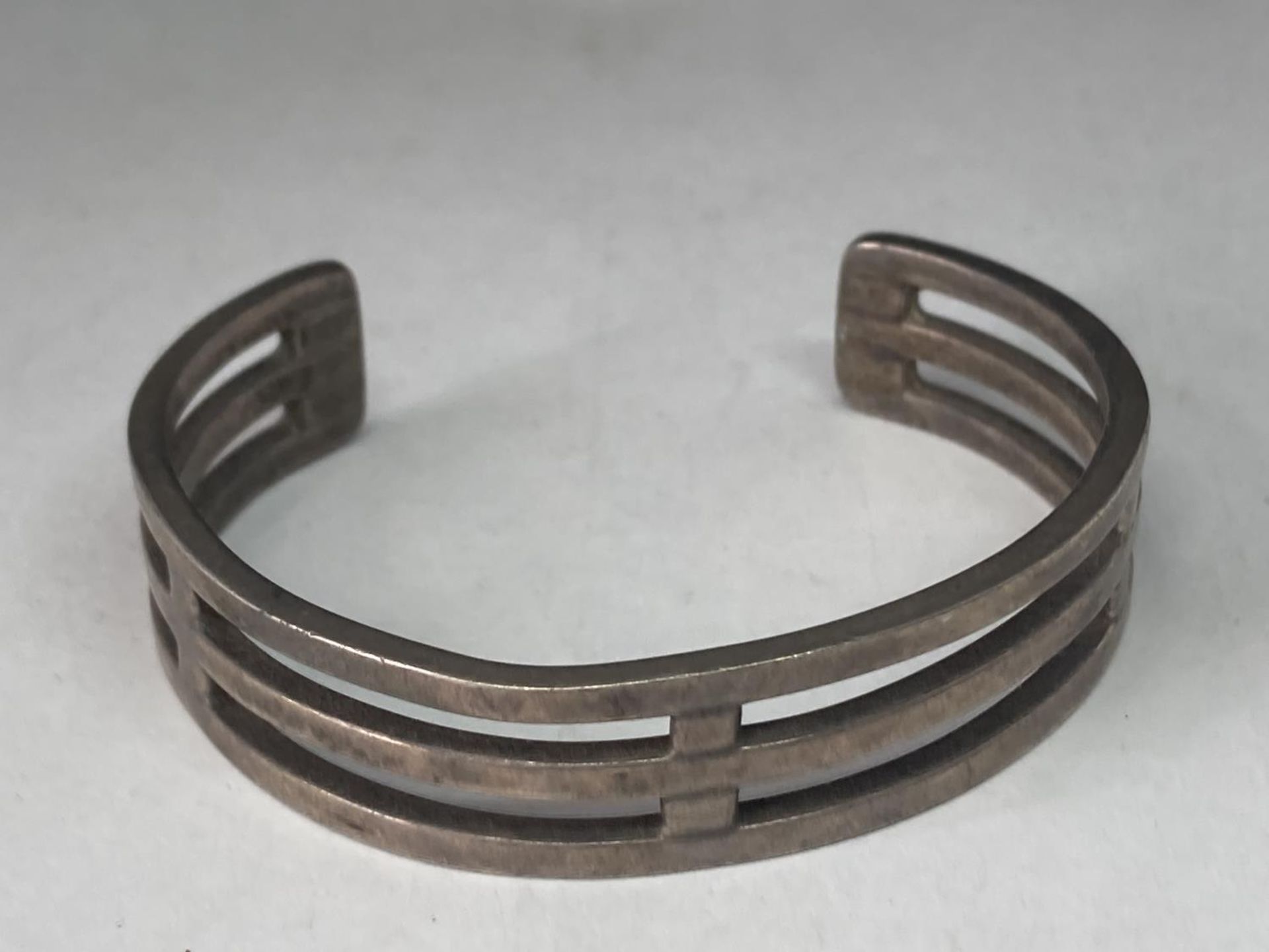 TWO SILVER BANGLES - Image 3 of 10