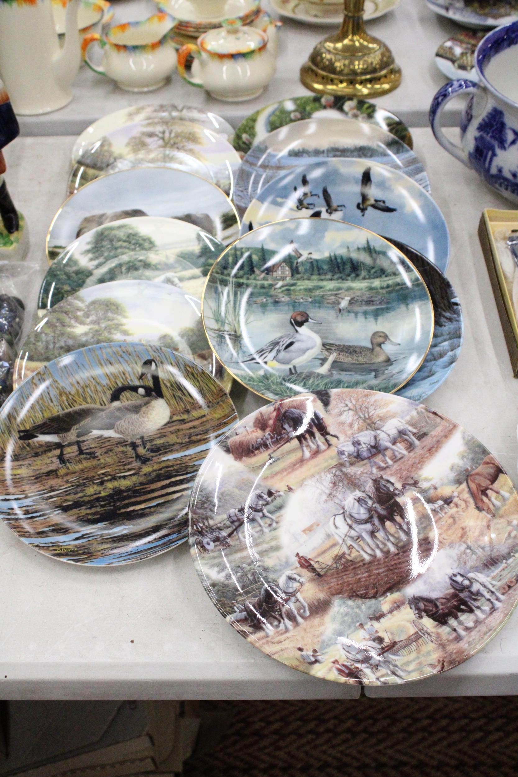 A QUANTITY OF TWELVE CABINET PLATES TO INCLUDE ROYAL DOULTON ETC