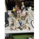 A LARGE QUANTITY OF CERAMICS TO INCLUDE BESWICK DOG AND PHEASANT ASHTRAY, DEER, BIRDS, DOGS, HORSES,