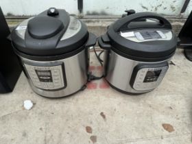 TWO INSTANT POT PRESSURE COOKERS