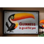 A CAST 'GUINNESS IS GOOD FOR YOU' SIGN, 30CM X 20CM