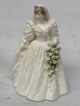 A DIANA FIGURINE PRINCESS OF WALES 29TH JULY 1981 ISSUED IN A HAND-NUMBERED UK LIMITED EDITION OF