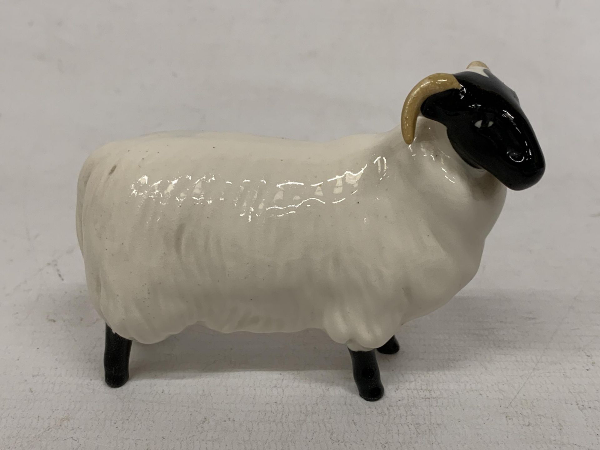 A BESWICK BLACK FACE RAM