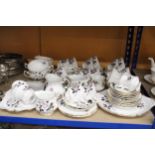 A LARGE QUANTITY OF ROYAL ALBERT "QUEEN'S MESSENGER" TO INCLUDE SANDWICH TRAY, COFFEE CUPS AND