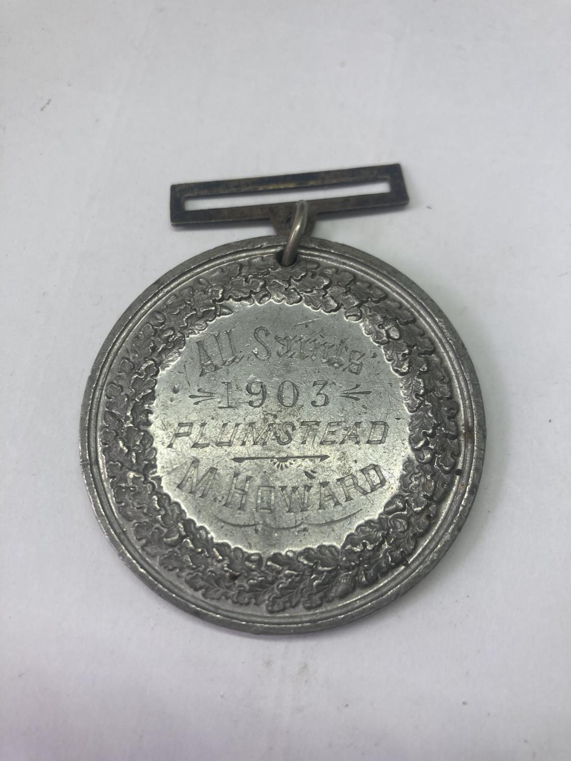 A SERVICE MEDAL DATED 1903 - Image 2 of 4