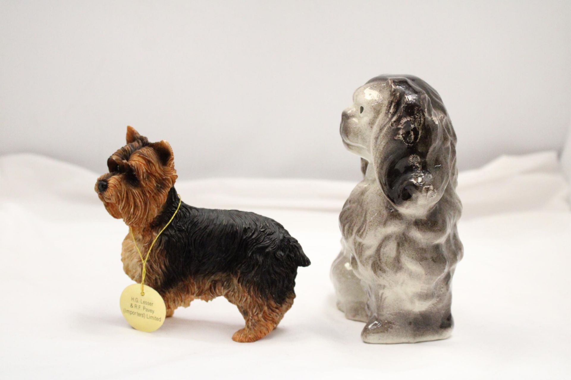 A FIGURE OF A MANTLE BLACK SPANIEL DOG AND A FURTHER LEONARD COLLECTION FIGURE OF A YORKSHIRE - Image 5 of 5