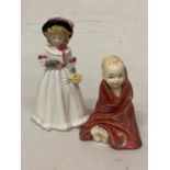 TWO ROYAL DOULTON FIGURES "THIS LITTLE PIG" HN 1793 AND "SHARON" HN 3047