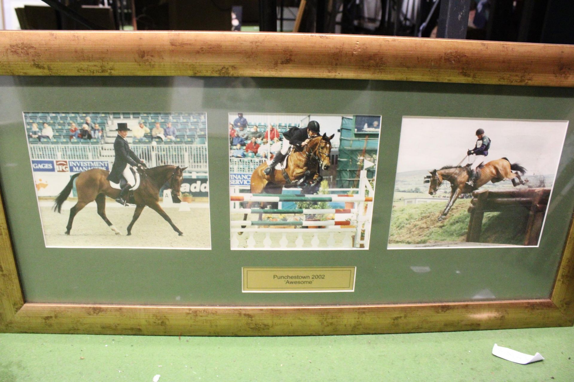 A QUANTITY OF SHOWJUMPING AND EVENTING PHOTOGRAPHS - IN FRAMES - Image 3 of 6