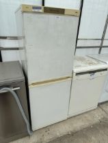 A WHITE EXPRESS COOL UPRIGHT FRIDGE FREEZER