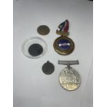 VARIOUS MEDALS AND TOKENS