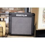 A KUSTOM KGA 10 LEAD GUITAR AMPLIFIER, WORKING AT TIME OF CATALOGUING, NO WARRANTY GIVEN