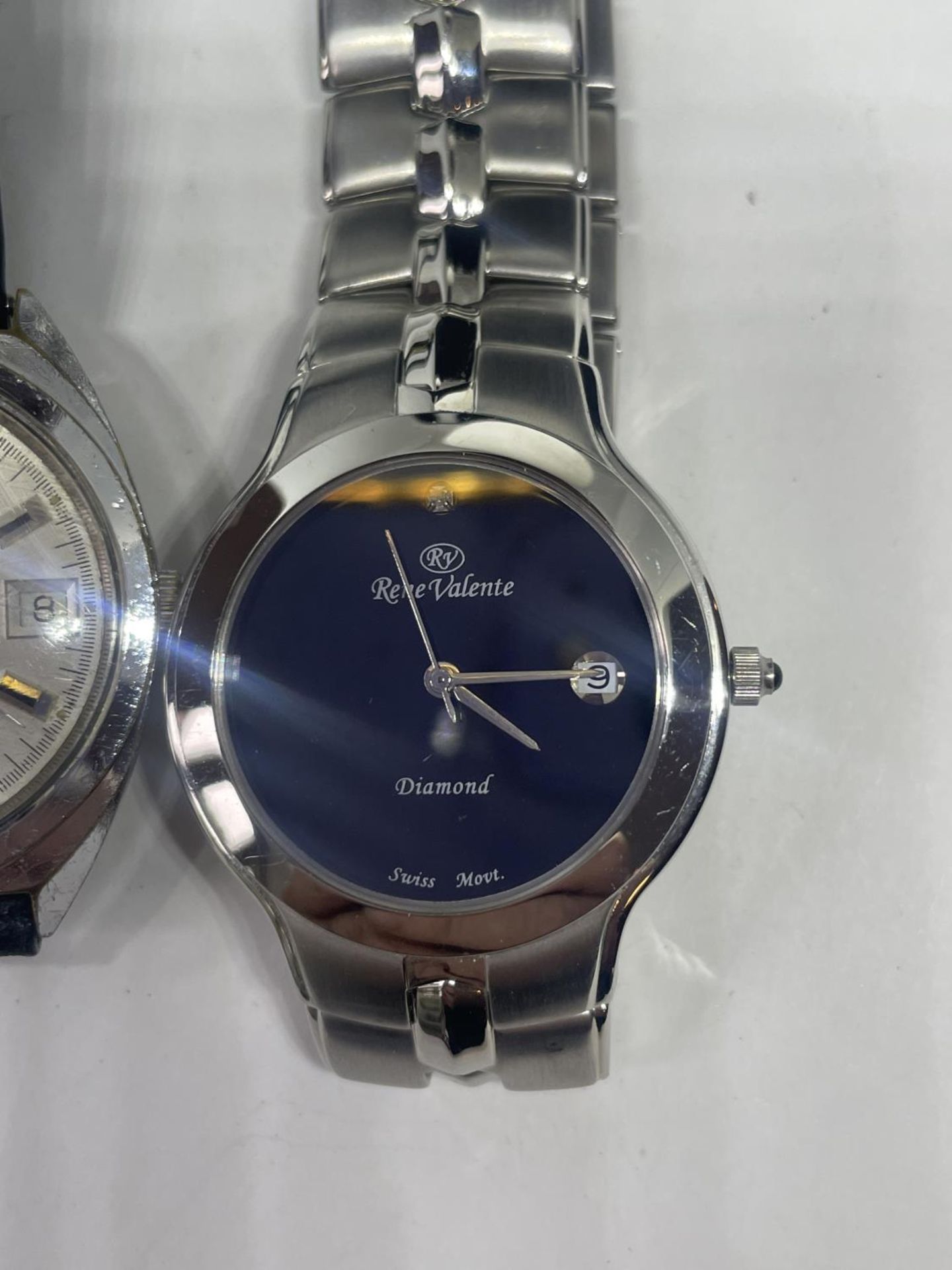 TWO WRIST WATCHES SEEN WORKING BUT NO WARRANTY - Image 3 of 3