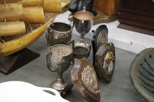 SEVEN VINTAGE TROPHYS