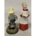 TWO ROYAL DOULTON FIGURES "RIVER BOY" HN 2126 AND "CHOIR BOY" HN 2141