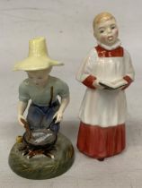 TWO ROYAL DOULTON FIGURES "RIVER BOY" HN 2126 AND "CHOIR BOY" HN 2141