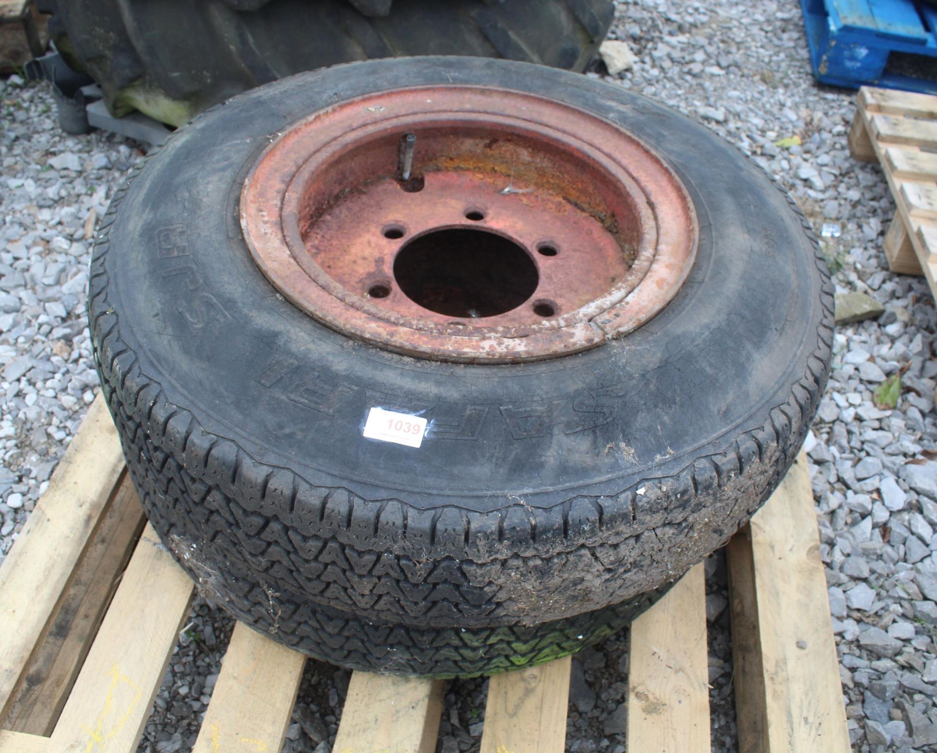 2 WHEELS AND TYRES 7.5 R16 + VAT