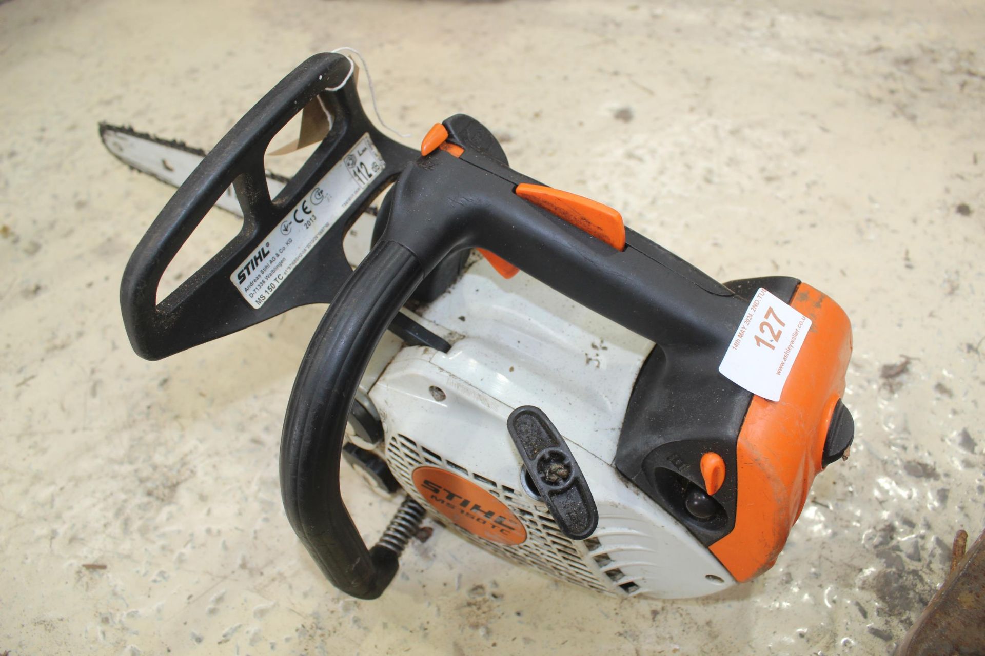 STIHL MS 150 TC TOP HANDLE CHAINSAW NO VAT - Image 2 of 2