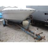 1991 SEARAY 220 WITH MERCRUISER V8/5.7 BRAVO DRIVE WITH SPEED BOAT/TRAILER NO VAT