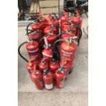 23 VARIOUS FIRE EXTINGUISHERS (OUT OF DATE) + VAT