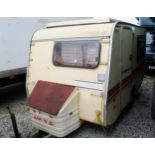 RAPIDO CLUD 24 CARAVAN APPROX YEAR 1990 A COLLECTORS CARAVAN IN NEED OF RESTORATION THE WOODEN FLOOR