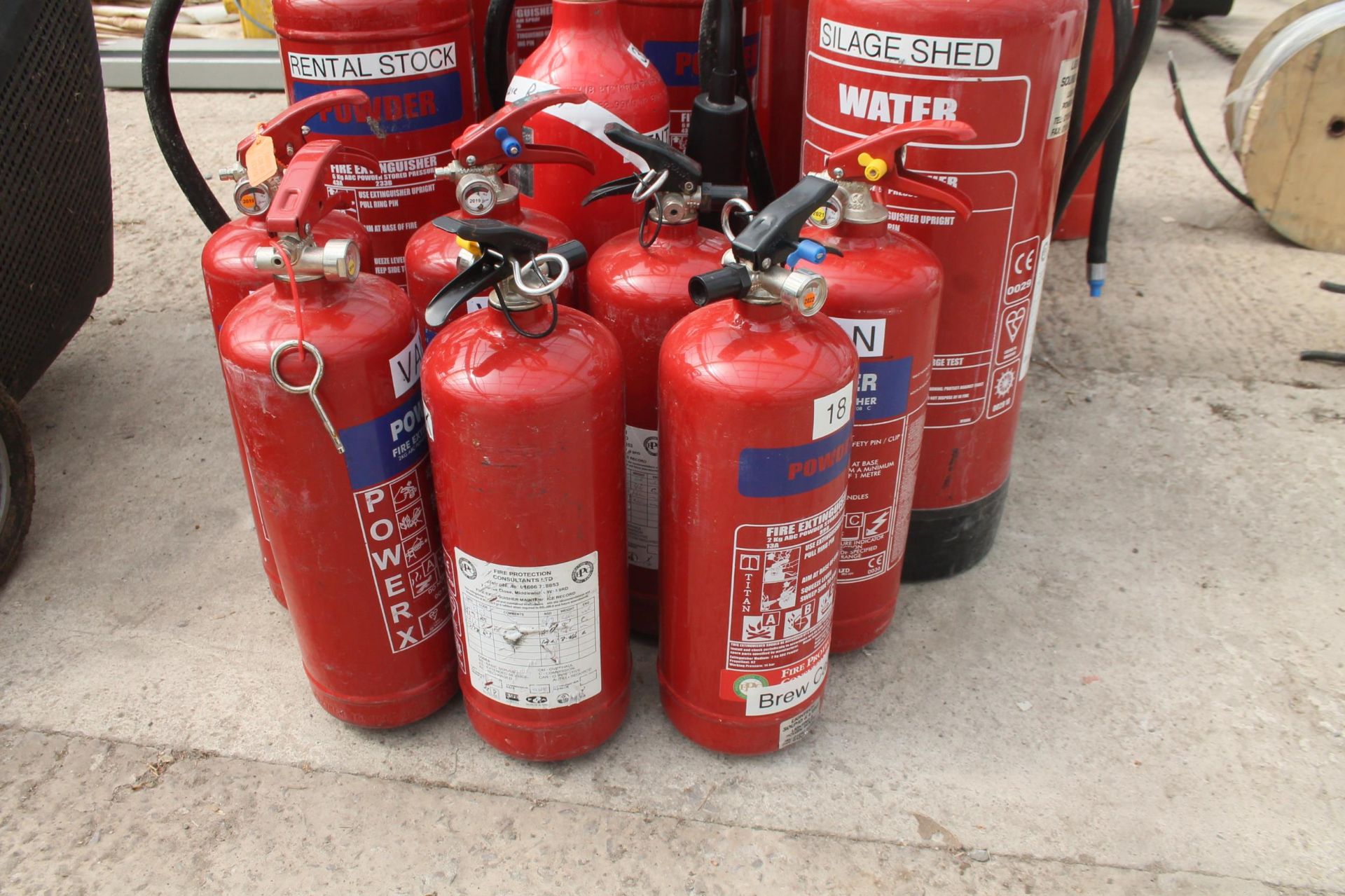 23 VARIOUS FIRE EXTINGUISHERS (OUT OF DATE) + VAT - Image 2 of 3