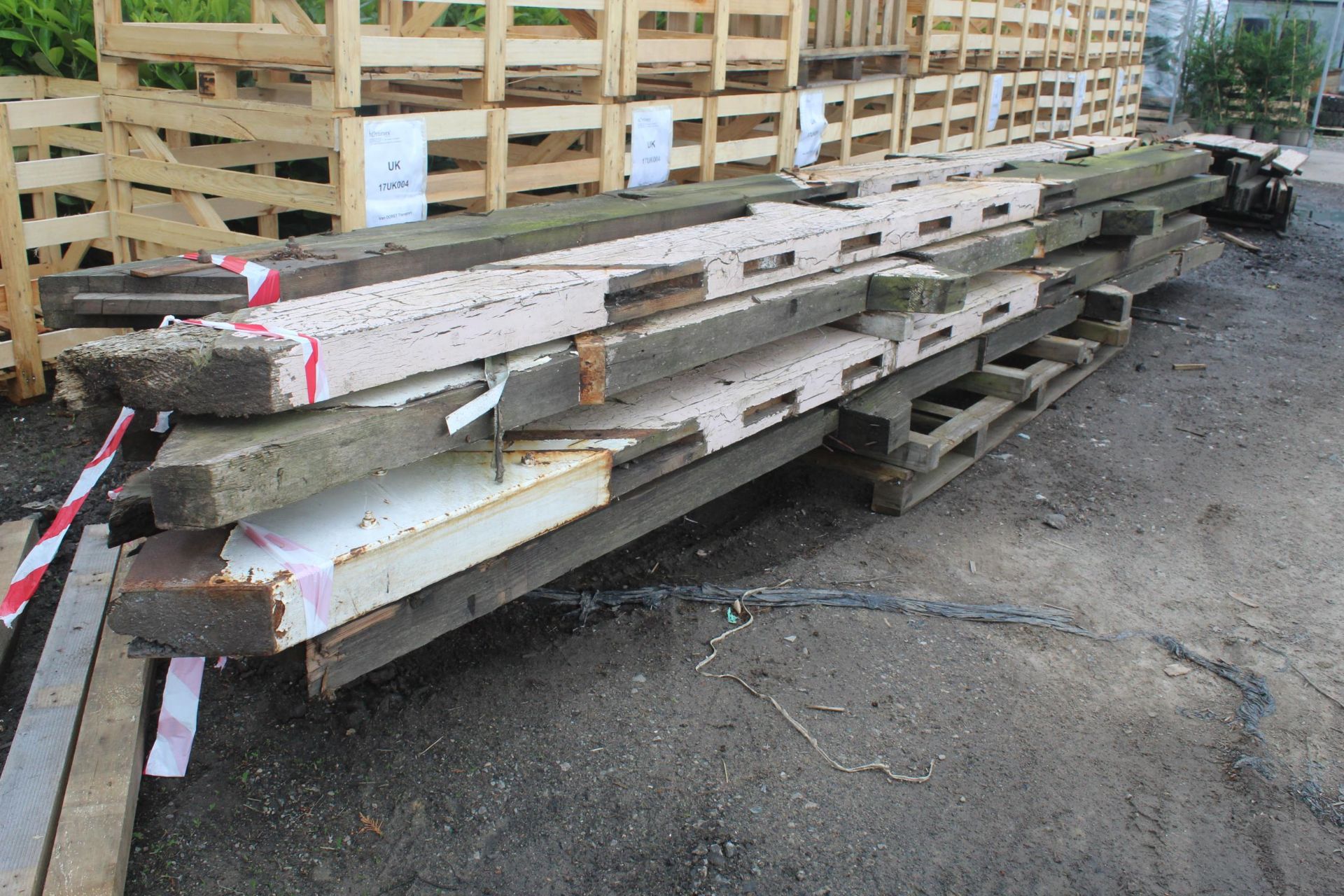 8 PINE TIMBERS 17' LONG 10 1/2" WIDE NO VAT - Image 2 of 2